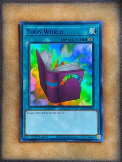 Yugioh Toon World LDS1-EN068 Ultra Rare 1st Ed BLUE NM - Image 1