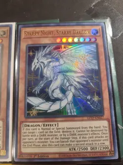 YuGiOh Starry Night, Starry Dragon GFTP-EN027 1st Ed NM X2 - Image 3