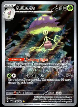 Pokemon TCG Shiinotic 194/191 2024 Surging Sparks Illustration Rare Card - NM - Image 1