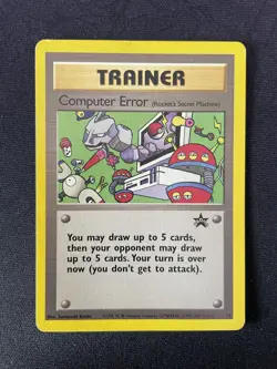 #16 Computer Error Trainer Black Star Promo Rare WOTC Pokemon Card - Image 1