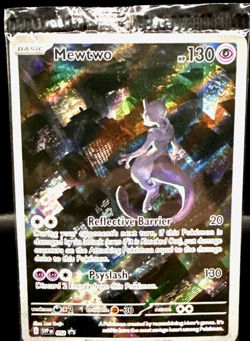 Pokemon 151 Mewtwo 052 Scarlet & Violet UPC Black Star Promo Card Holo Sealed - Image 3