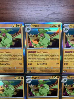 Flygon 053/094 HOLO RARE (6 Cards) FOIL Phantasmal Flames Me02 Pokemon English - Image 3