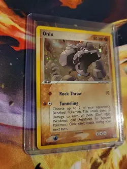Pokemon TCG Onix Card 42/112 FireRed & LeafGreen Reverse Holo - Image 2