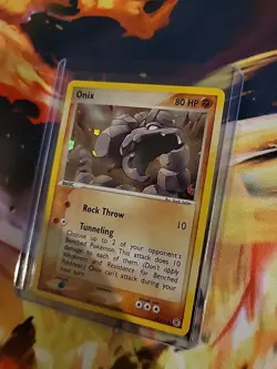 Pokemon TCG Onix Card 42/112 FireRed & LeafGreen Reverse Holo - Image 3