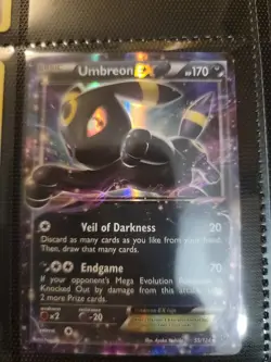 Umbreon EX 55/124 XY Fates Collide Ultra Rare Pokemon Card TCG NM Near Mint - Image 1