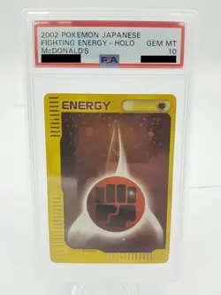 Fighting Energy Holo PSA 10 McDonalds 2002 Japanese Pokemon Card Graded - Image 2