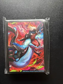 Pokemon TCG Phantasmal Flames Mega Charizard X UPC Trading Card Sleeves - Image 1