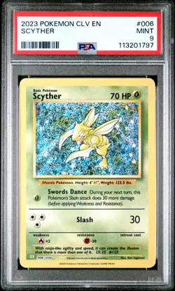 2023 Pokemon Scyther - Trading Card Game Classic - 006/034 - PSA 9 MINT - Image 3