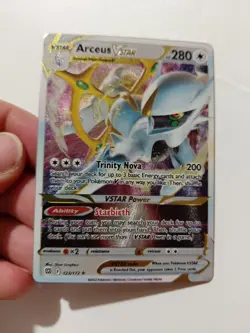 Pokemon TCG Arceus VSTAR Metal Promo Card 123/172 Arceus Premium Collection - Image 1