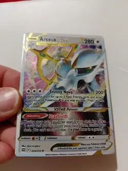 Pokemon TCG Arceus VSTAR Metal Promo Card 123/172 Arceus Premium Collection - Image 2