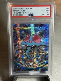 TEKNO PSA 10 Tentacruel - Graded 2000 Topps Chrome Pokemon TV Card - Pop 6 - Image 3