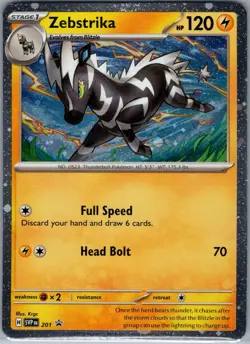 Zebstrika - Cosmos Holo SVP 201 SV: Scarlet & Violet Promo - Pokemon Card - NM - Image 1