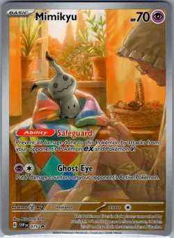 Mimikyu SVP 075 SV: Scarlet & Violet Promo Cards - Pokemon Card - NM - Image 1