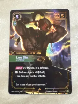 FOIL Riftbound Lee Sin Card OGN 078/298 English League of Legends - Image 1