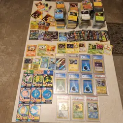 Huge Pokemon Collection Card Lot PSA CGC SLABS Vintage, 1st Editions, And Modern - Image 1