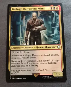 Kellogg, Dangerous Mind Universes Beyond: Fallout Mtg Rare Tcg Card Near Mint - Image 1