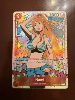 One Piece TCG Card - Wings Of The Captain OP06 - ST01-007 Nami TR Treasure Rare - Image 1