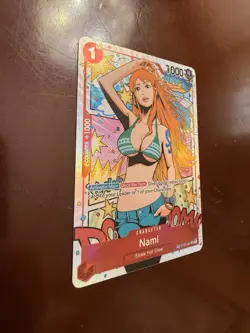 One Piece TCG Card - Wings Of The Captain OP06 - ST01-007 Nami TR Treasure Rare - Image 2