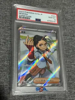 Nemona Shiny Treasure EX SV4a 343/190 Japanese Pokemon TCG PSA 10 Gem Mint - Image 1