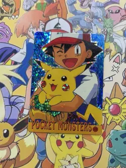 Pokemon Vintage Pocket Monsters Vending HOLO Prism Sticker 1999 Bandai Nintendo - Image 2