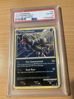 PSA 6 Houndoom Holo Call of Legends 2011 Pokemon - Image 1