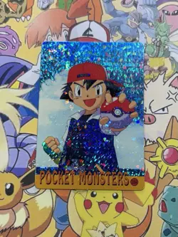 Pokemon Vintage Pocket Monsters Vending HOLO Prism Sticker 1999 Bandai Nintendo - Image 1