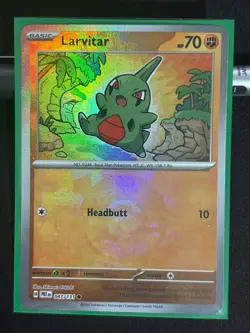 Larvitar 047/131 Pokeball Reverse Holo - Pokemon Prismatic Evolutions - Image 1
