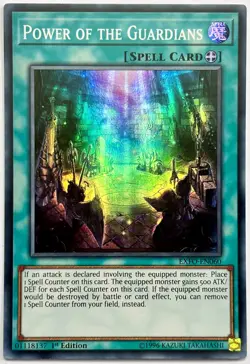 EXFO-EN060 Power of the Guardians - Super Rare 1st Edition Lightly Played YuGiOh - Image 1