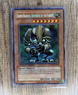 Yu-Gi-Oh! Green Baboon, Defender of the Forest RP02-EN099 2025 Secret Rare NM - Image 1