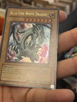 Blue-Eyes White Dragon LOB-001 The Legend of Blue Eyes White Dragon LP/NM - Image 3