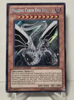 Malefic Cyber End Dragon YMP1-EN004 Secret Rare Limited Edition Yugioh TCG NM/M - Image 1