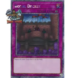 Yugioh! 1x Royal Decree RA04-EN113 Platinum Secret Rare 1st Ed NM - Image 1