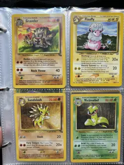 Vintage Pokemon Card Binder Collection Lot Base Set WOTC - Image 5