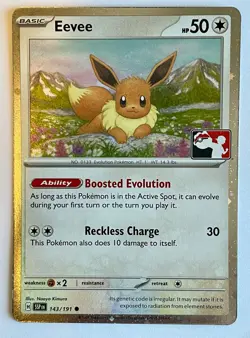 Eevee 143/191 Pokemon TCG Prize Pack Series Cards Holo - LP - Image 1