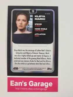 Topps 2023 Star Wars Andor Kleya Marki Rainbow Foil card #15 - Mint - Image 5