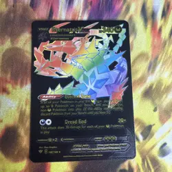 Eternatus 💥 Black Rainbow Foil Fan Art /Display Card NM - Image 1