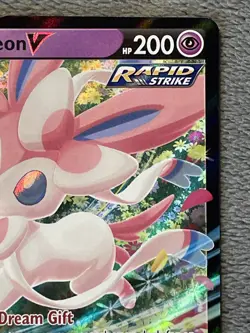 Sylveon V SWSH202 Black Star Promo Full Art Holo Pokemon Card - Image 3
