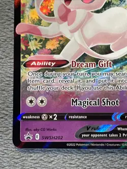 Sylveon V SWSH202 Black Star Promo Full Art Holo Pokemon Card - Image 4