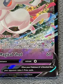 Sylveon V SWSH202 Black Star Promo Full Art Holo Pokemon Card - Image 5