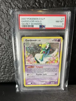 Pokemon Secret Wonders GARDEVOIR 7/132 Holo PSA 8NM/MINT SWIRL!! - Image 1
