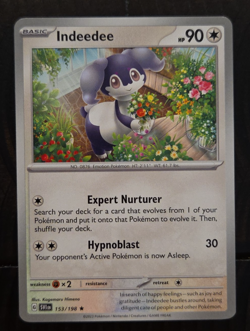 Indeedee 153/198 Deck Exclusives Regular Non-Holo Rare Pokemon TCG Card - Image 1