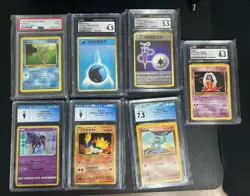 Lot of 7 Pokemon Graded Cards - Image 1
