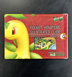 Pokemon BAYLEEF Japanese JUMBO SEALDASS 2 Illustrated STICKER Card Guide #5 RARE - Image 1