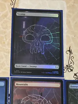 Spider-man Magic The Gathering Foil Borderless Land Card Set All Colors - Image 2