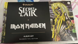 MTG SECRET LAIR X IRON MAIDEN: ALBUM ART Rainbow Foil **SEALED** - Image 1
