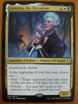 Astarion, the Decadent CLB 265 Rare Commander Legends: Baldur's Gate NM MTG - Image 1