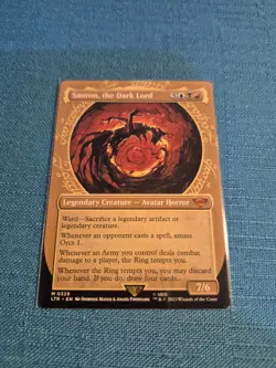 MTG LOTR Sauron the Dark Lord SHOWCASE #329 Lord the Rings Magic the Gathering - Image 1