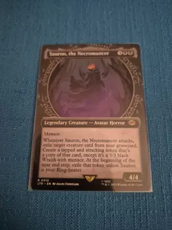 MTG LOTR Sauron the Necromancer SHOWCASE #310 Lord of Rings Magic the Gathering - Image 1