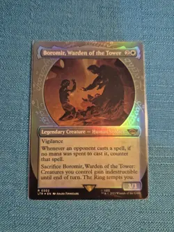 MTG LOTR Boromir Warden of the Tower SHOWCASE 💥 FOIL 💥 #302 Lord the Rings - Image 1