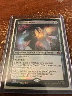 The Soul Stone Foil Marvel's Spider-Man MtG Magic the Gathering - Image 1